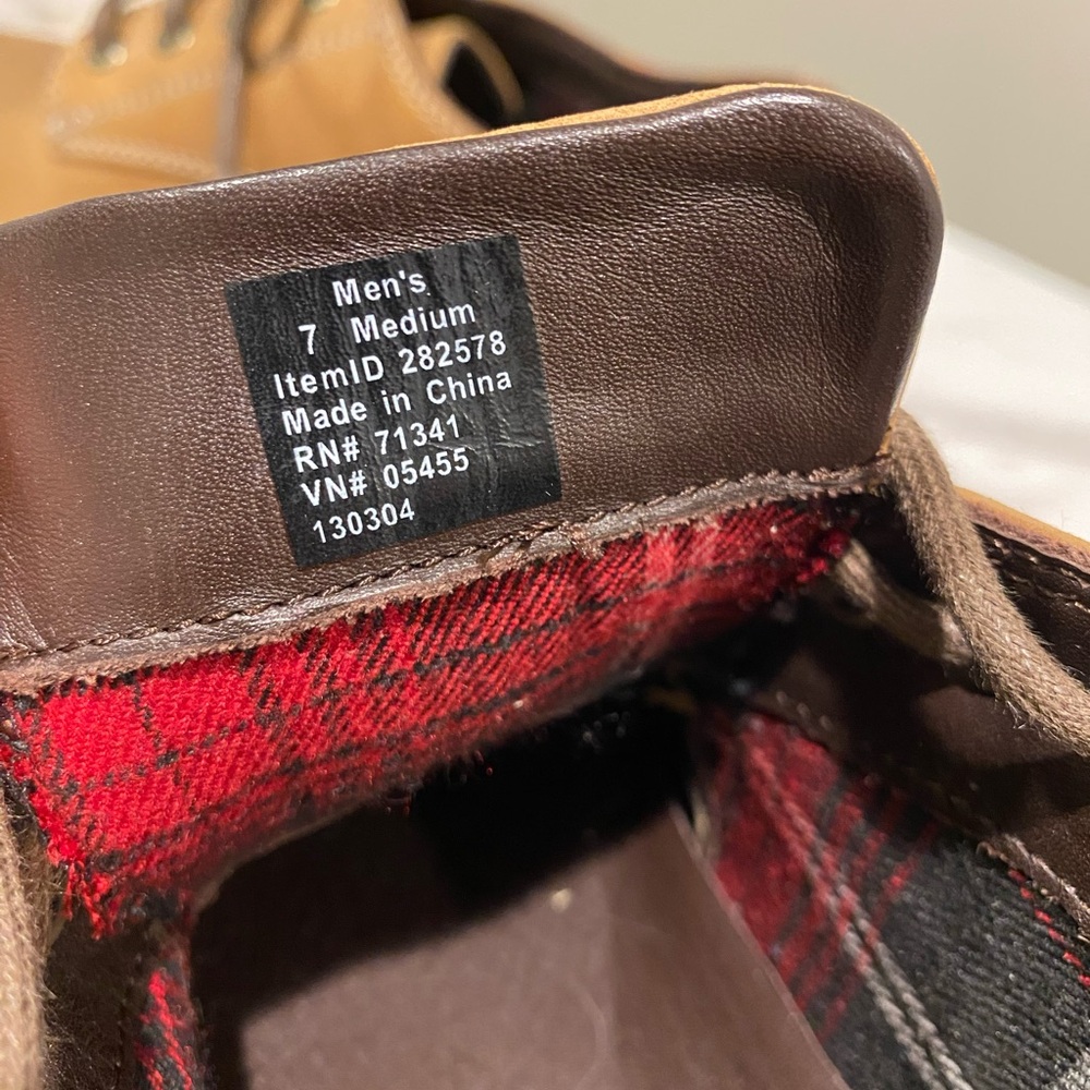 LL Bean Mens 7 Medium East Point Dress Oxfords 282578 Brown Suede Leather NWT - Picture 8 of 11